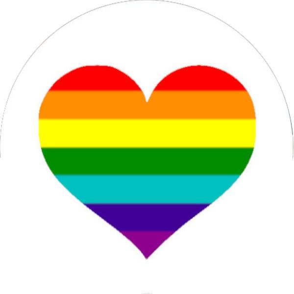 Glas Magnet- Pride Herz
