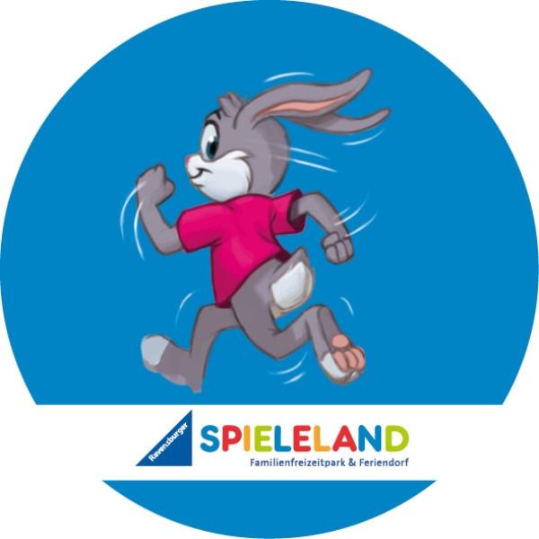 Strong, colorful, round glass magnets, motif Rabbit 1, Ravensburger Spieleland