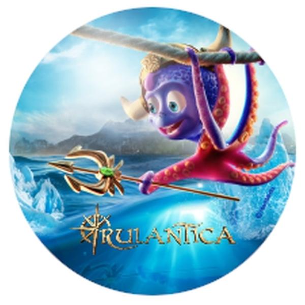 Strong, colorful, round glass magnets, motif Rulantica Europa Park