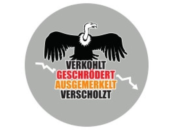 Glas Magnet- Verkohlt geschrödert....
