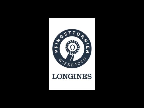 Strong, colorful, round glass magnets, motif Longines Pentecost Tournament Logo